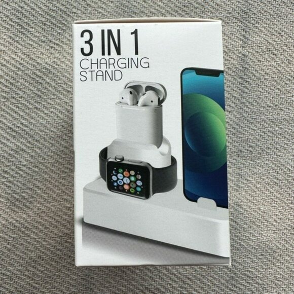 NEW 3 in 1 Charging Stand for Phone, Watch and AirPods NIB Gift - Picture 6 of 8